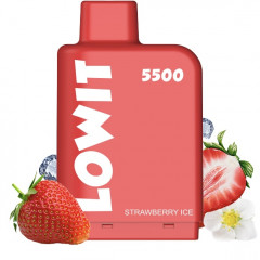 Картридж Elf Bar Lowit 5500 Затяжек Ледяная Клубника